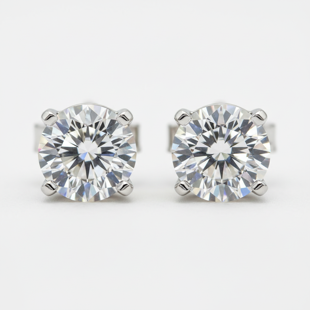 Diamond Stud Earrings